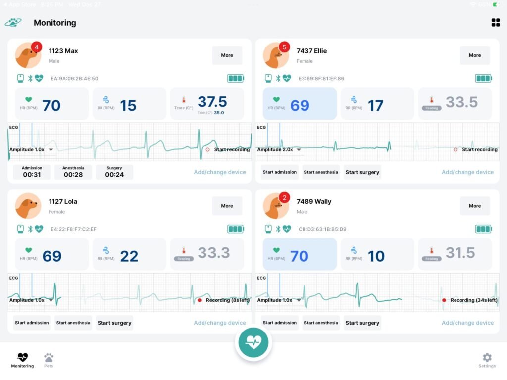 O'Pet Curv Veterinary Wireless ECG LinkVue